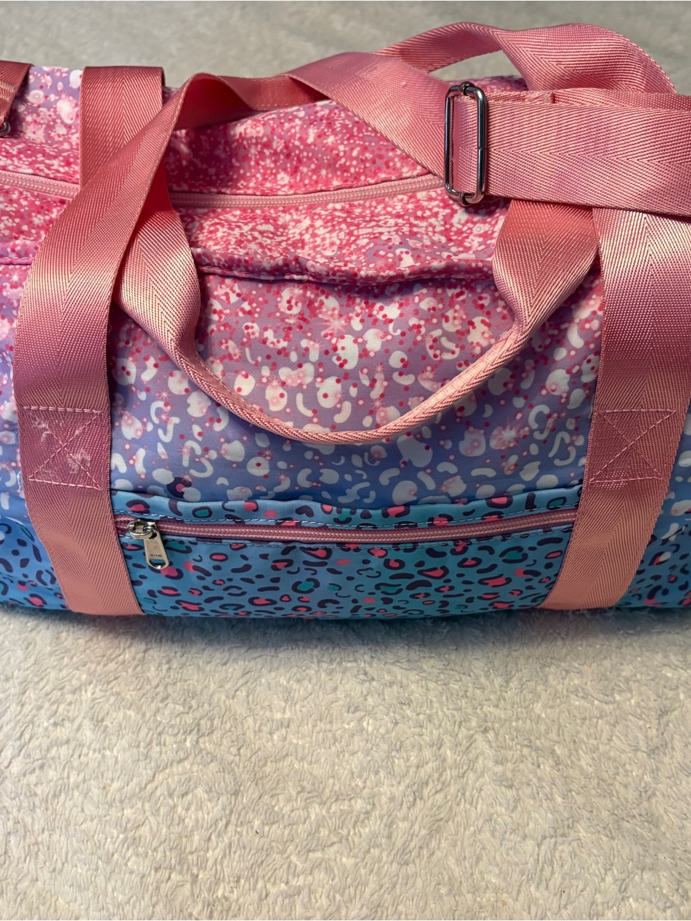 Pink & Blue Printed Dance Bag